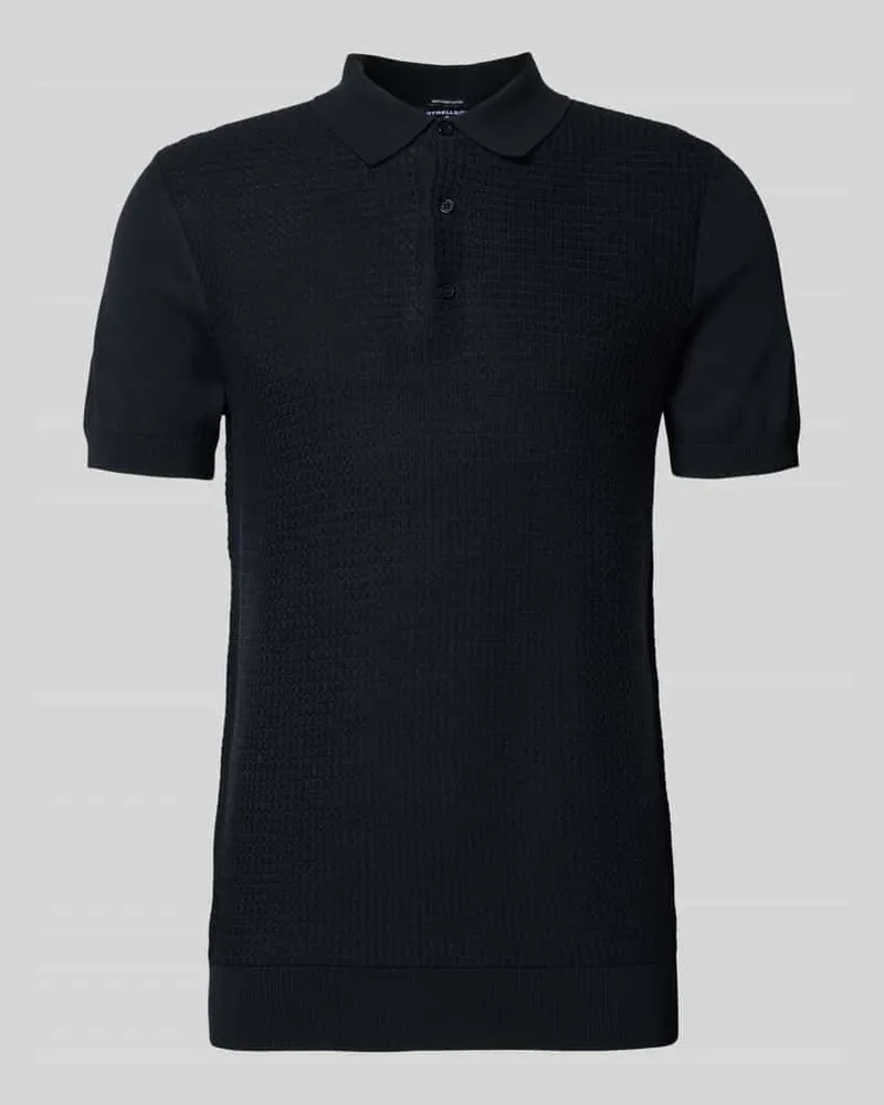 Strellson Regular Fit Poloshirt aus reiner Baumwolle Black