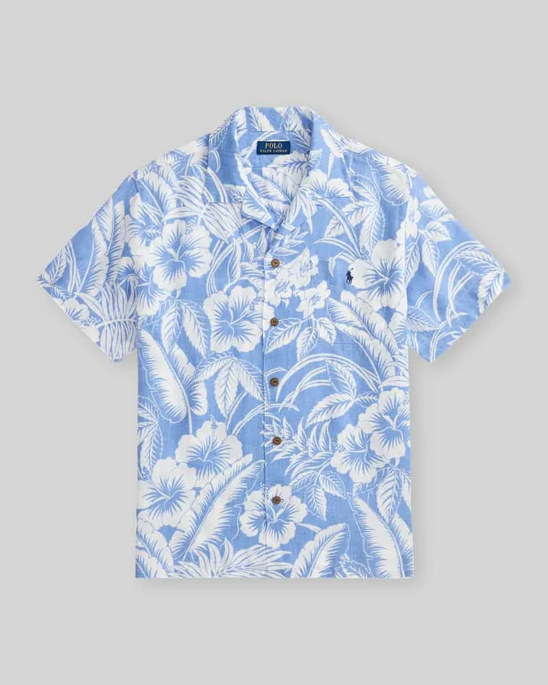 Ralph Lauren Regular Fit Freizeithemd aus reinem Leinen Bleu