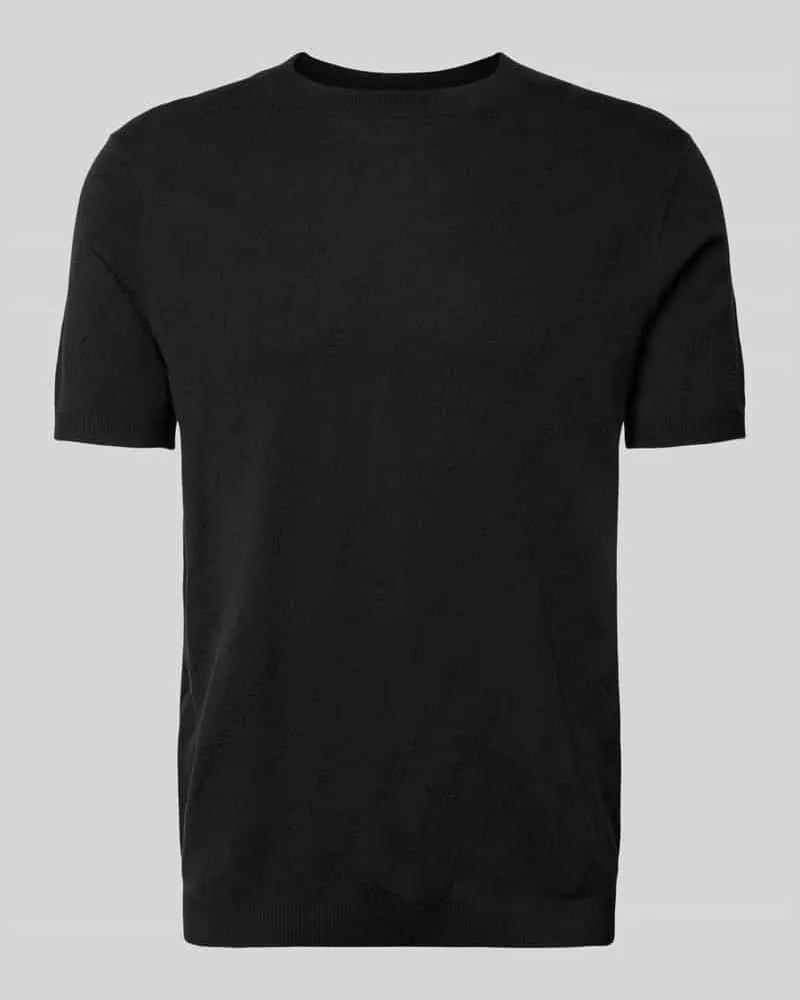JOOP! T-Shirt mit Viskose-Anteil und Rundhalsausschnitt Modell 'Ravao Black