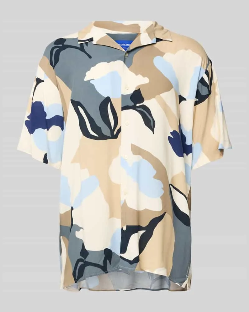 Jack & Jones Regular Fit Freizeithemd mit Resortkragen Modell 'LUKE 