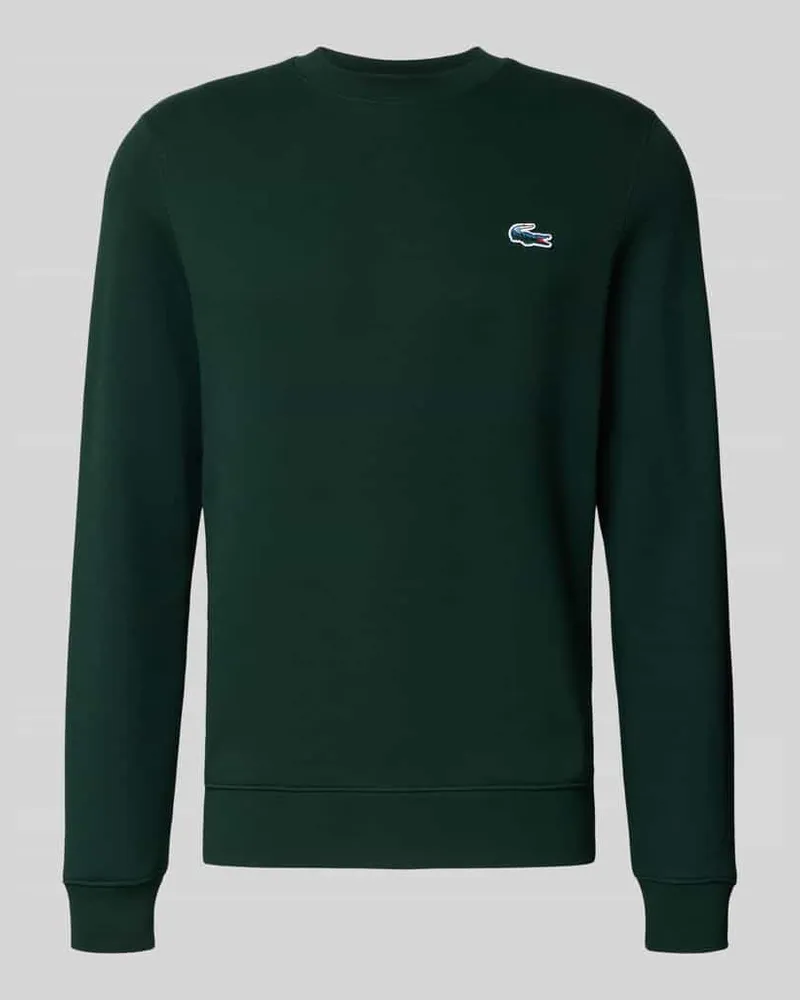 Lacoste Regular Fit Sweatshirt aus reiner Baumwolle Dunkelgruen