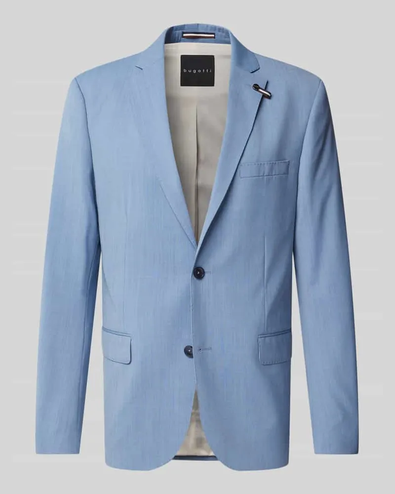 Bugatti 2-Knopf-Sakko mit Reverskragen Bleu