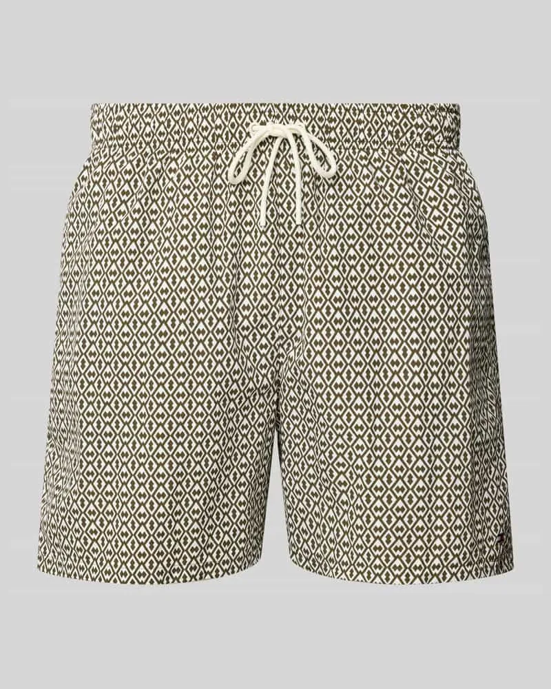 Tommy Hilfiger Regular Fit Badeshorts mit Tunnelzug 