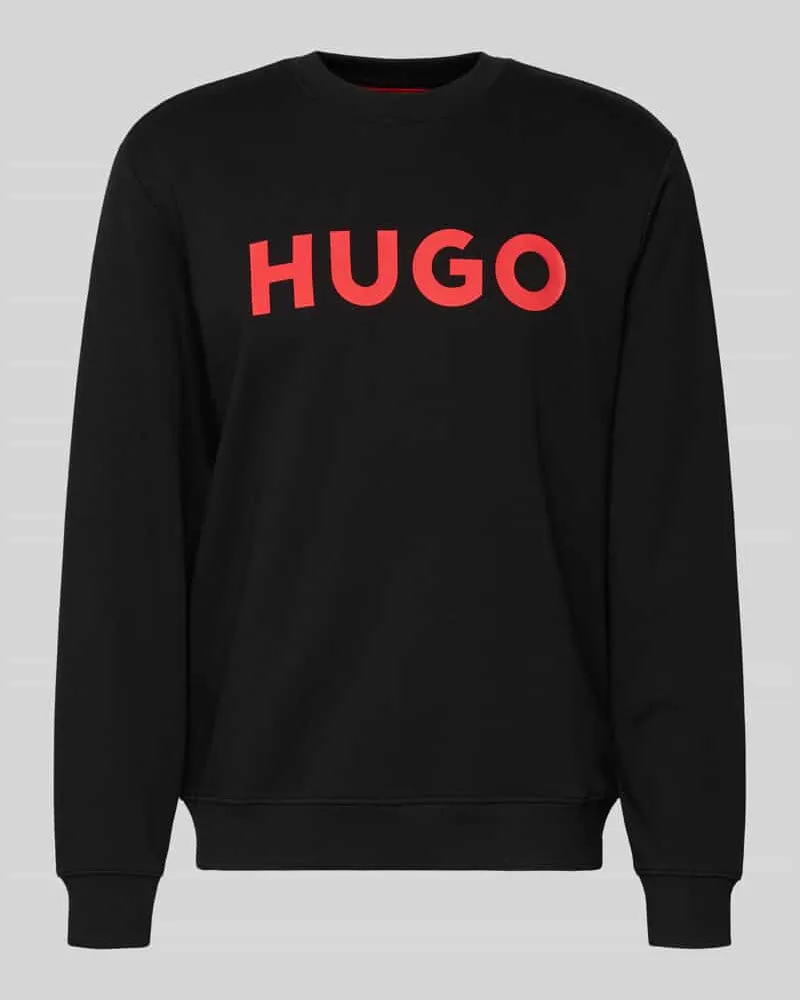 HUGO BOSS Sweatshirt mit Label-Detail Modell 'Dem Black