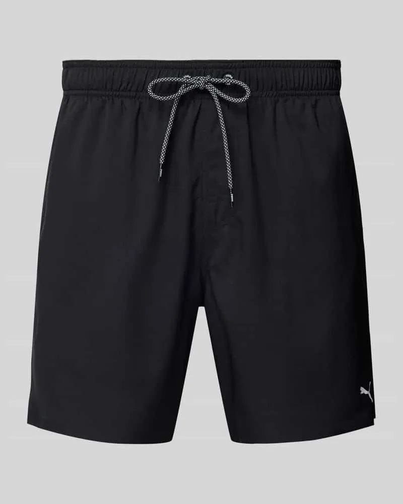 Puma Regular Fit Badehose mit Reißverschlusstasche 