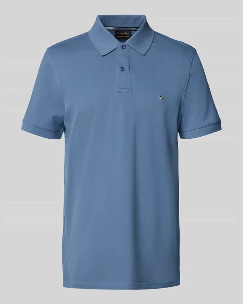 Christian Berg Regular Fit Poloshirt mit Logo-Stitching 