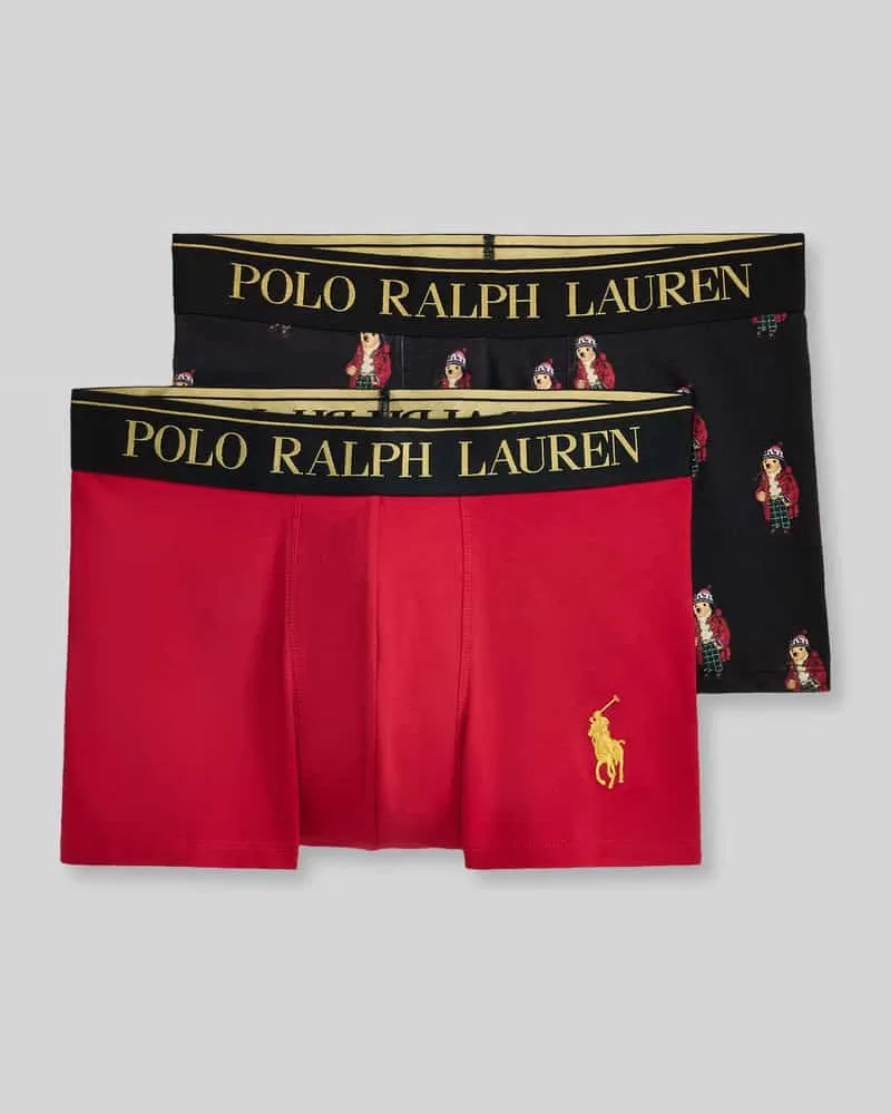 Ralph Lauren Pant & Trunk mit Polo-Bear-Motiv im 2er-Pack Rot