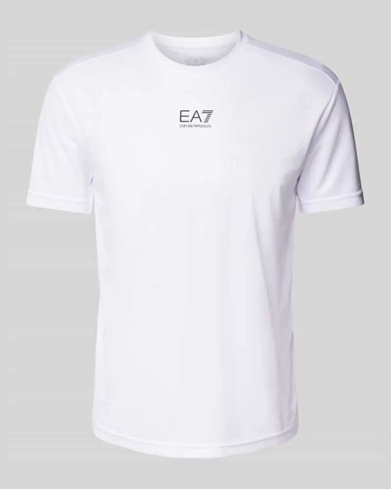 EA7 T-Shirt mit Label-Print 