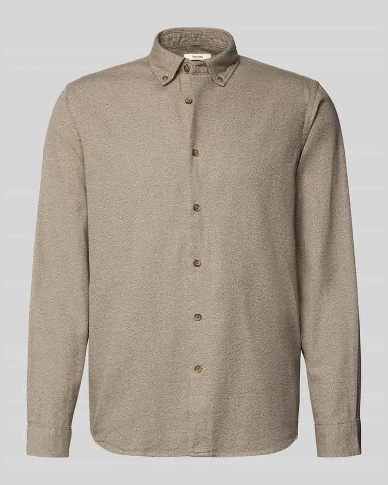 Selected Homme Regular Fit Freizeithemd aus reiner Bio-Baumwolle Modell 'REGNOAH Beige