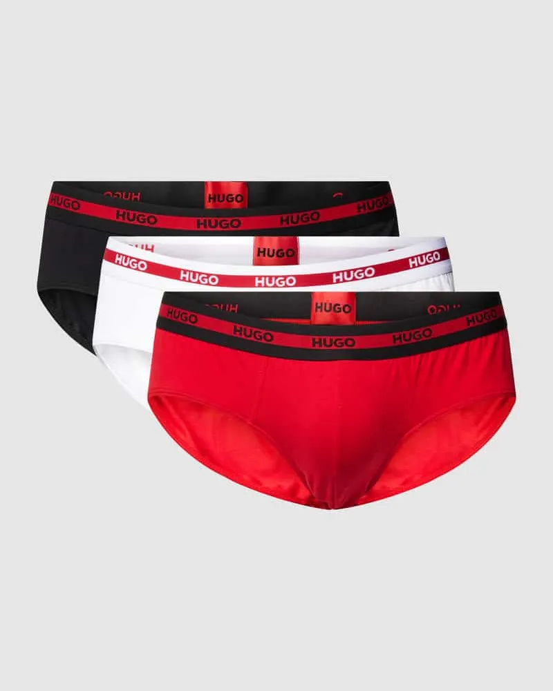 HUGO BOSS Slip mit elastischem Logo-Bund im 3er-Pack 