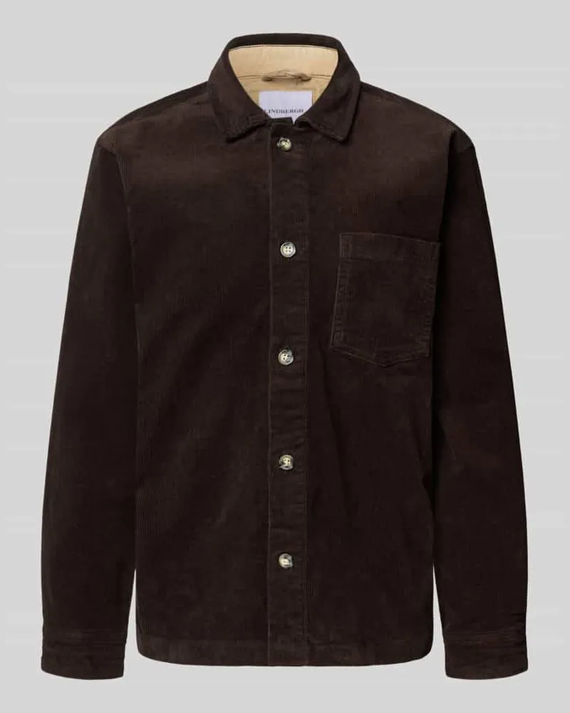 Lindbergh Modern Fit Hemdjacke mit Brusttasche Modell 'Superflex 