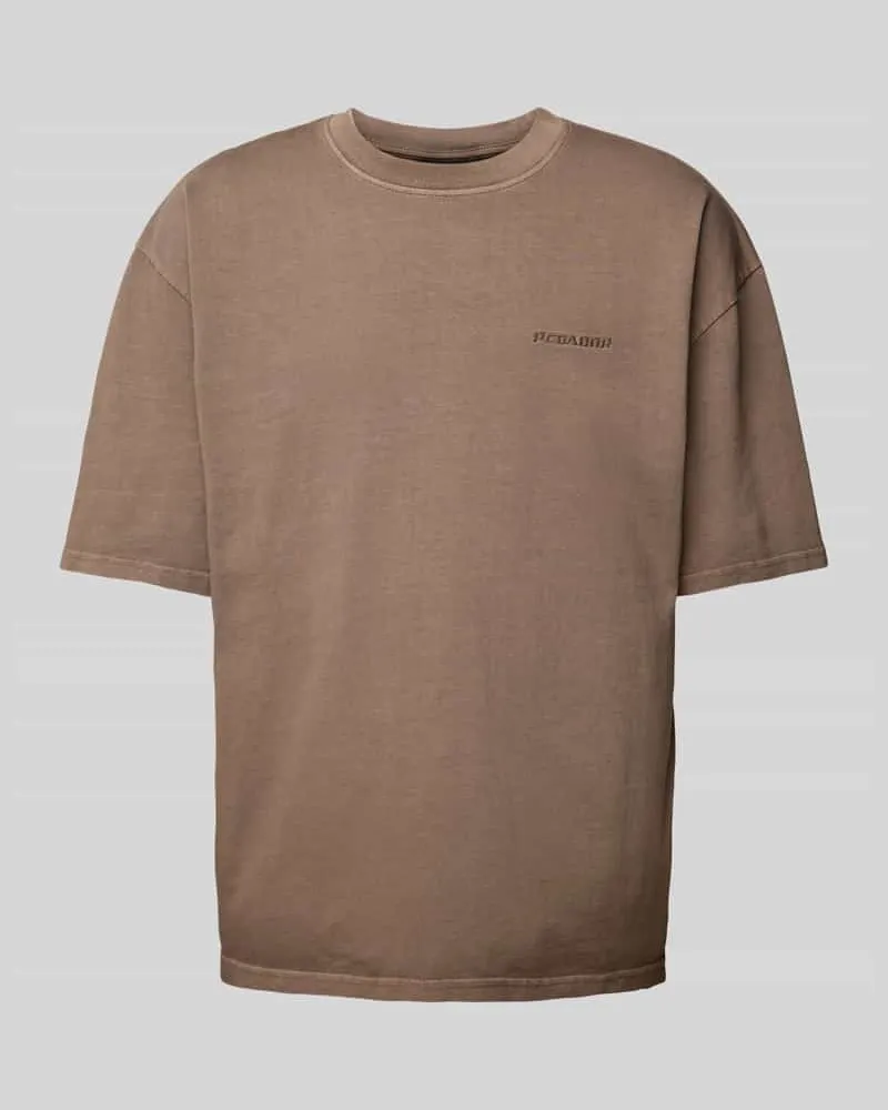 PEGADOR Oversized T-Shirt mit Label-Stitching 