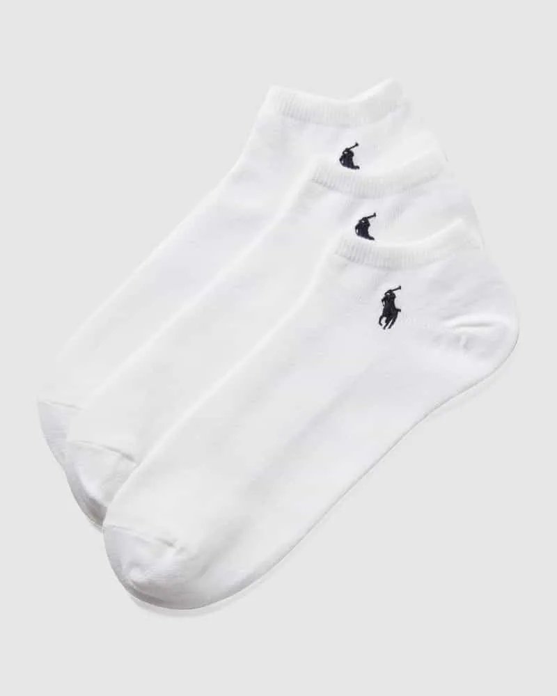 Ralph Lauren Sneakersocken aus elastischem Baumwoll-Mix im 3er-Pack 