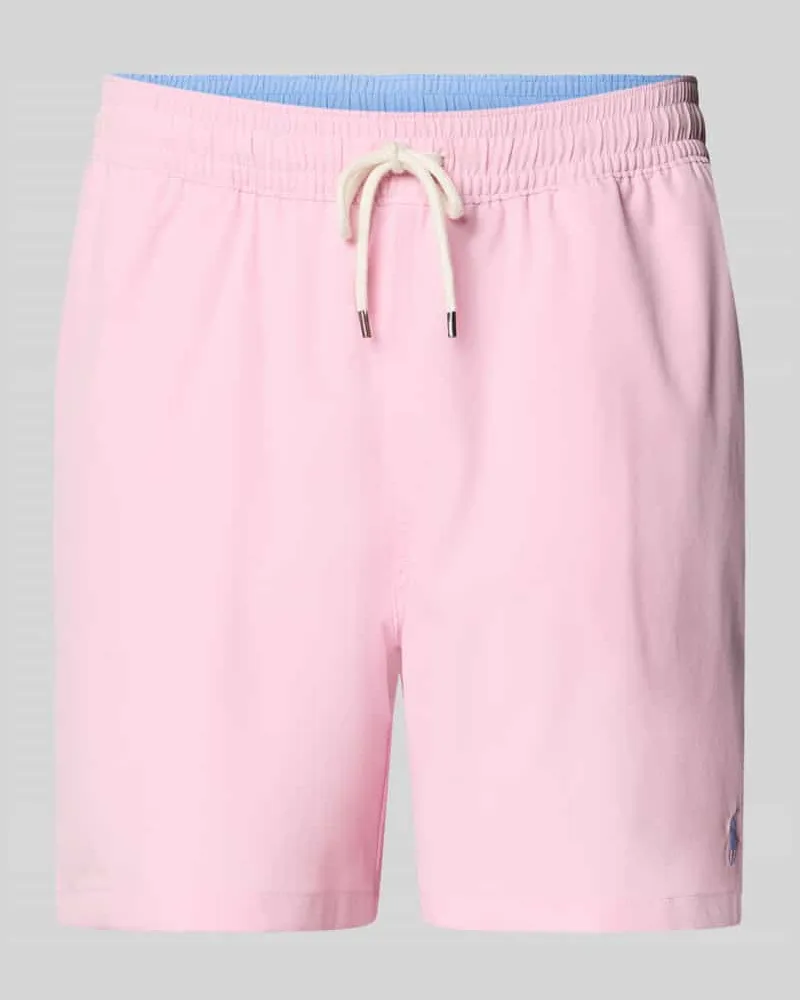 Ralph Lauren Badeshorts mit Logo-Stitching Modell 'TRAVELER Rose