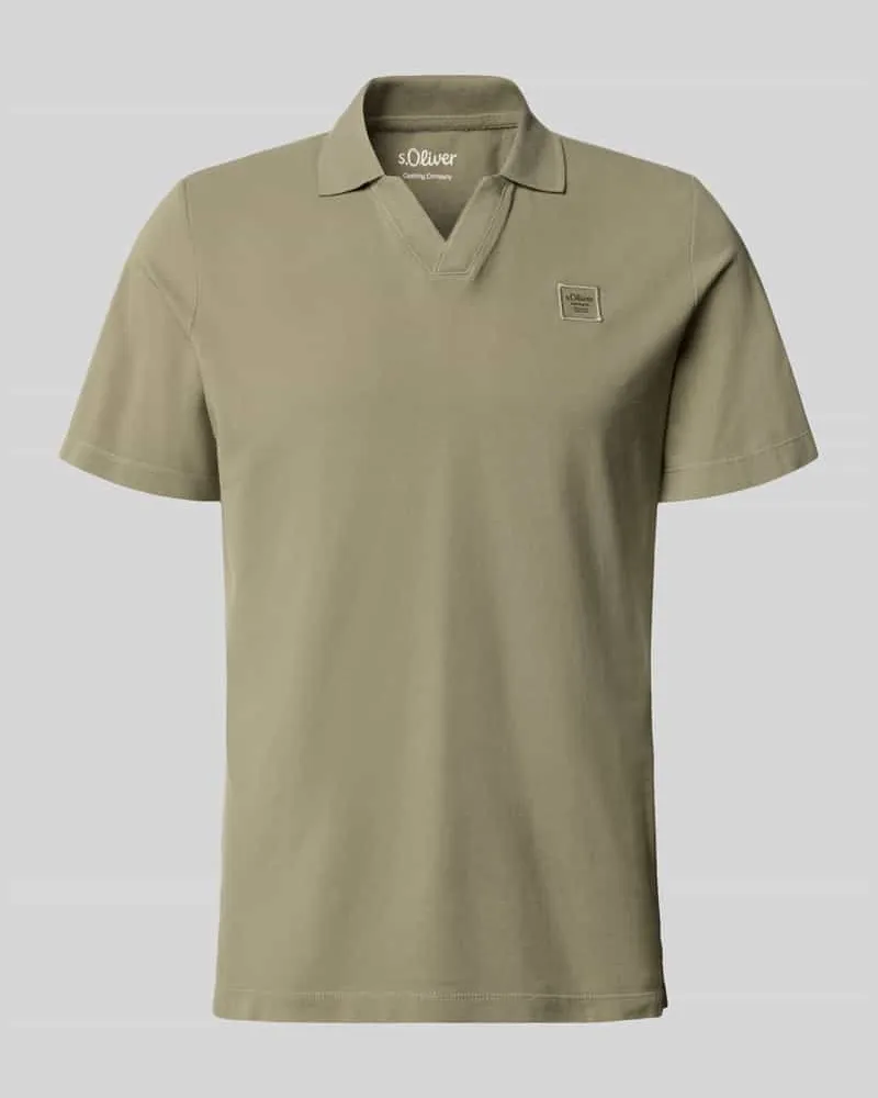 S.Oliver Regular Fit Poloshirt aus reiner Baumwolle Khaki
