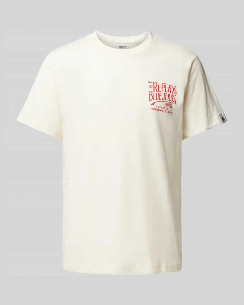 Replay T-Shirt mit Label-Print 