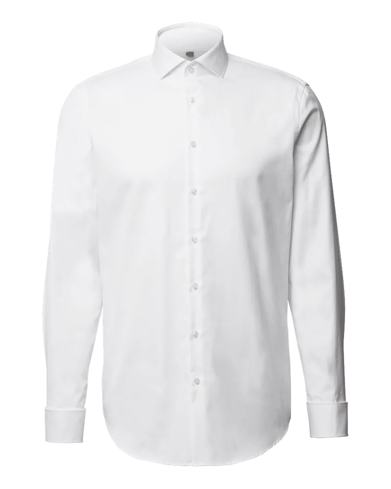 JAKE*S Regular Fit Businesshemd aus Twill 