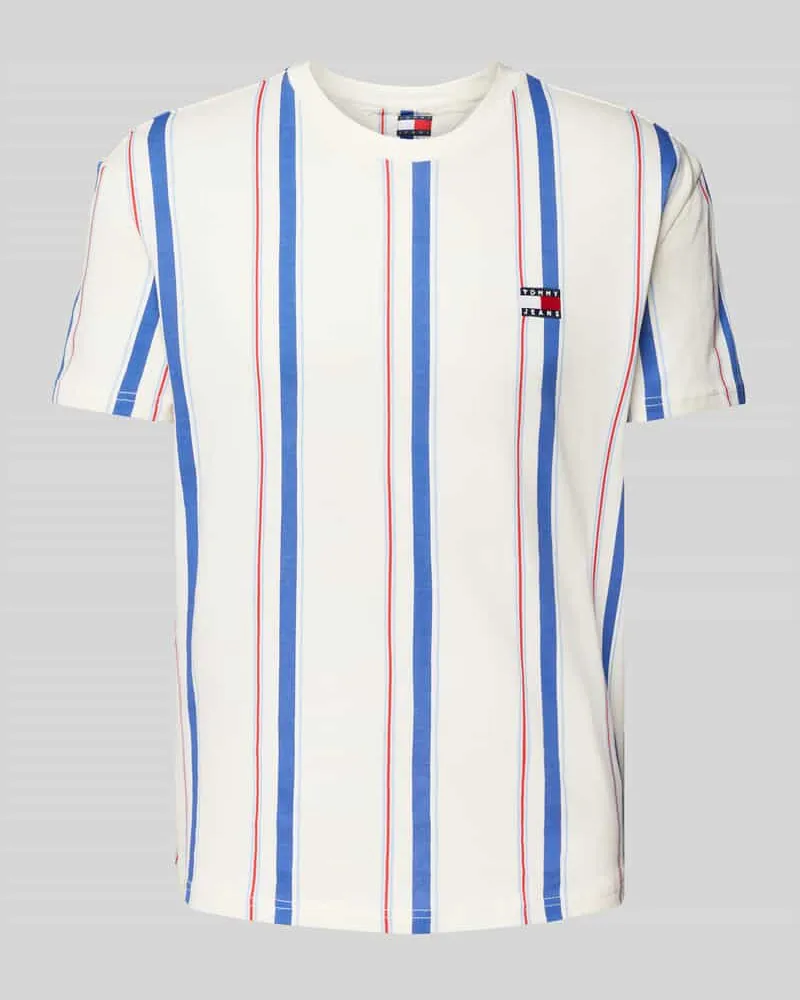 Tommy Hilfiger Regular Fit T-Shirt aus reiner Baumwolle mit Label Stitching 