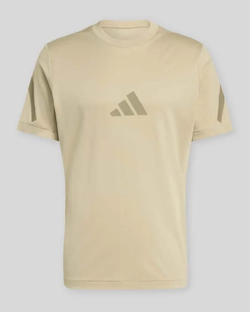 adidas Regular Fit T-Shirt aus reiner Baumwolle Khaki