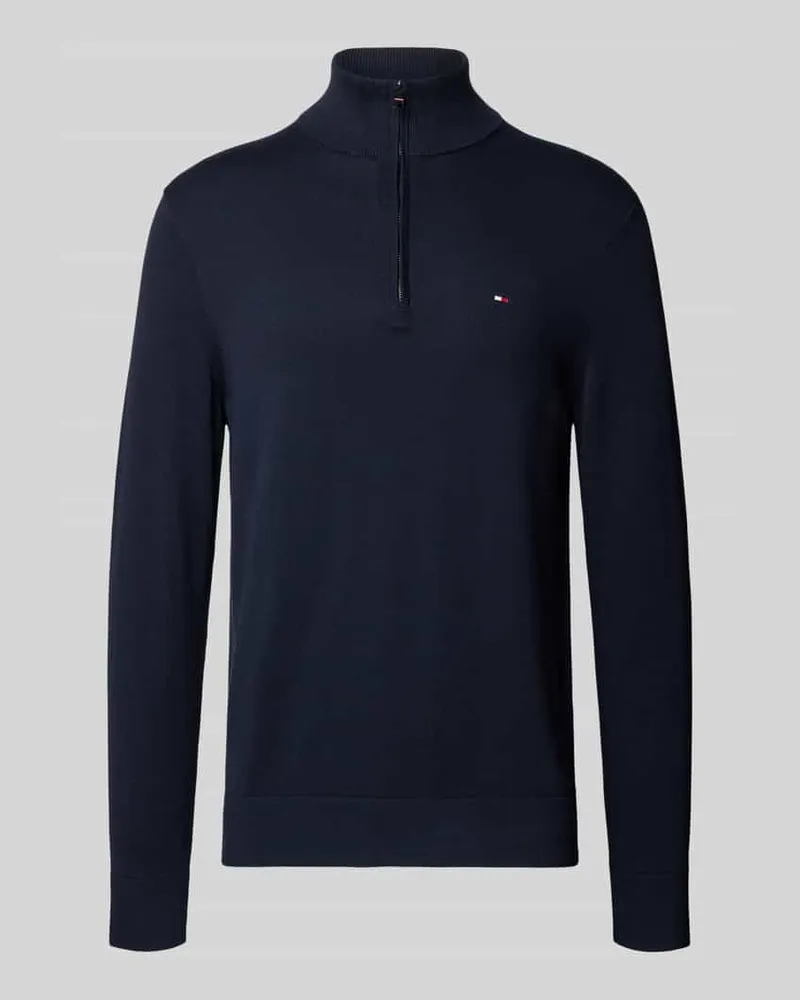 Tommy Hilfiger Regular Fit Troyer aus reiner Baumwolle 