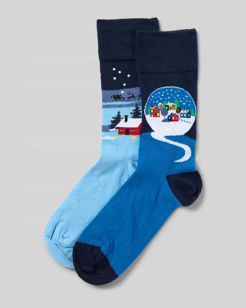 Christian Berg Socken mit geripptem Abschluss Metallic