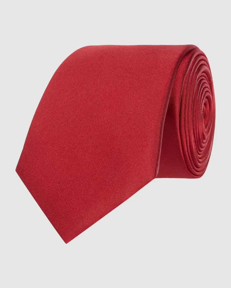 Monti Krawatte aus reiner Seide (6 cm Rot