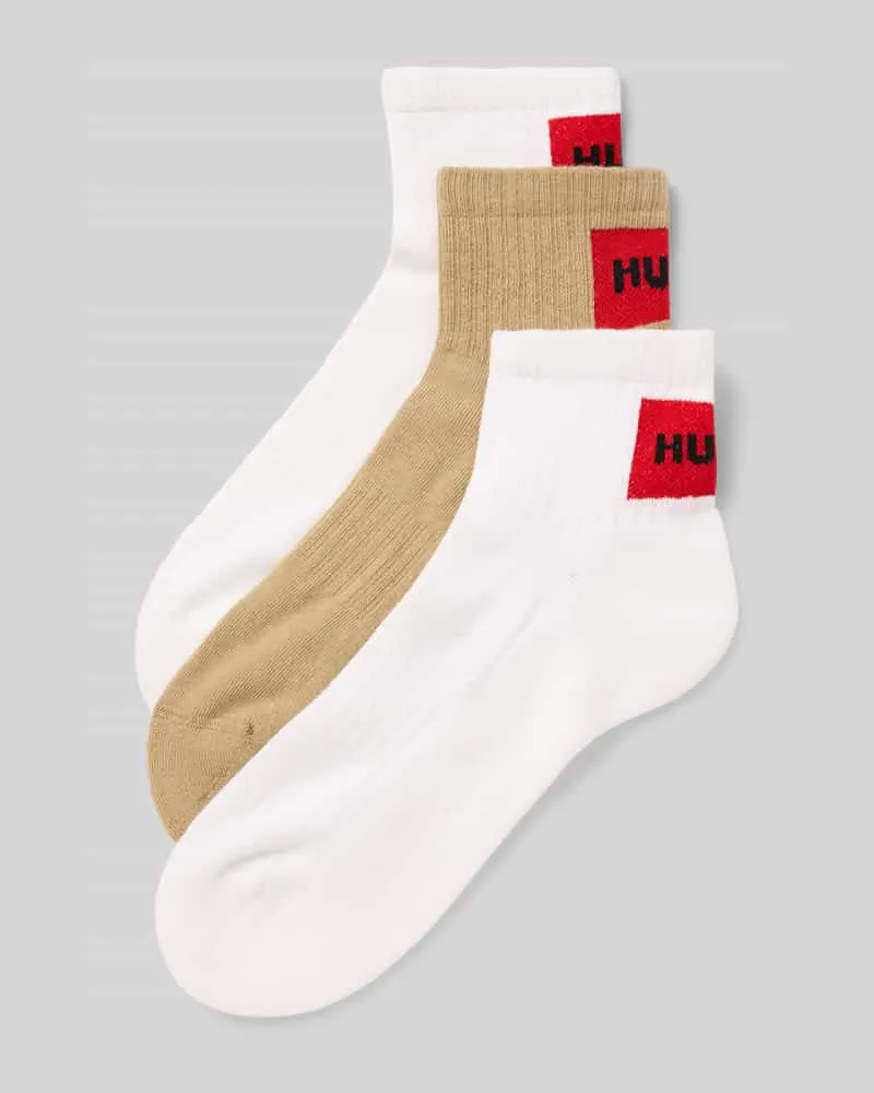HUGO BOSS Socken im 3er-Pack mit Logo-Details 