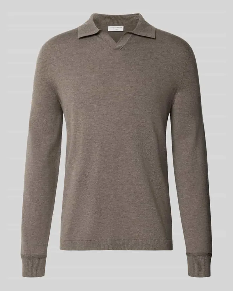 Tiger of Sweden Regular Fit Longsleeve aus reiner Baumwolle Modell 'Edmund Sand