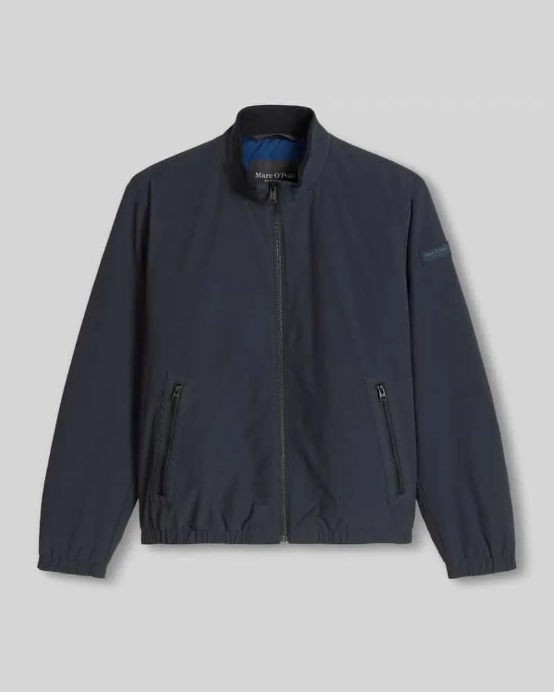 Marc O'Polo Regular Fit Blouson aus Baumwoll-Mix mit Stehkragen Marine