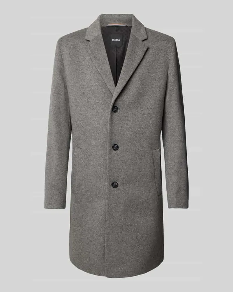 HUGO BOSS Mantel mit Reverskragen 