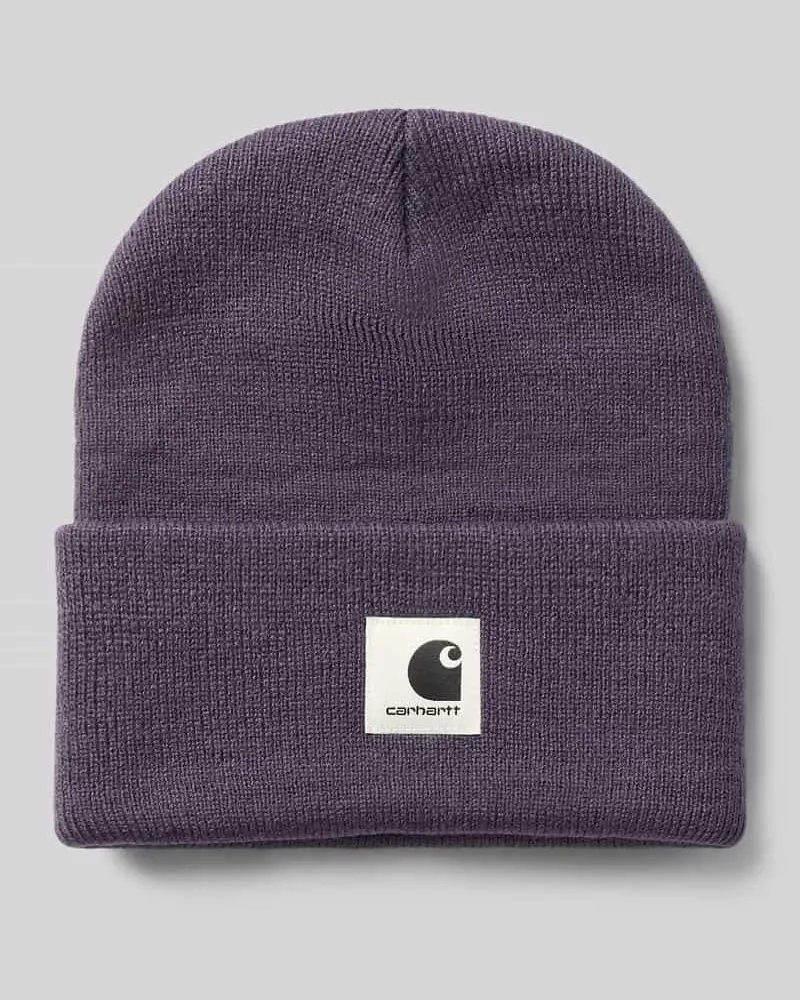 Carhartt WIP Beanie mit Label-Patch Modell 'ASHLEY Violett