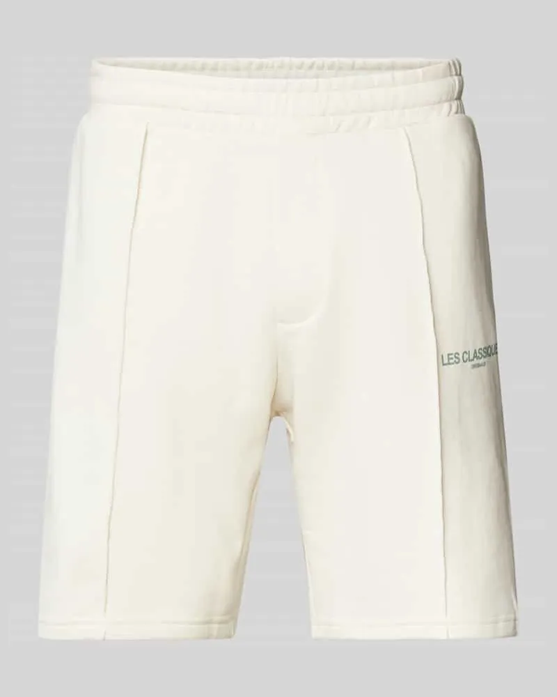 Only & Sons Regular Fit Sweatshorts mit fixierten Bügelfalten 