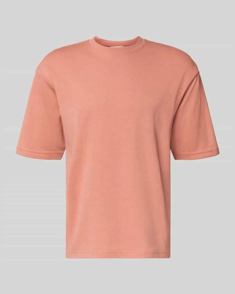 Selected Homme Oversized Shirt aus Baumwoll-Mix Modell 'LOOSEOSCAR Altrosa