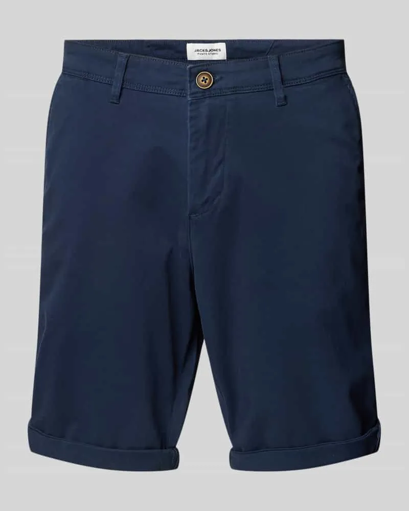 Jack & Jones Regular Fit Bermudas mit Eingrifftaschen Modell 'IBOWIE Dunkelblau