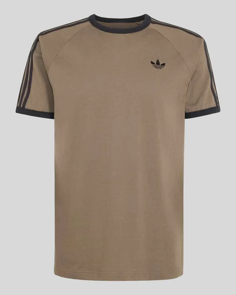 adidas Regular Fit T-Shirt aus reiner Baumwolle Anthrazit