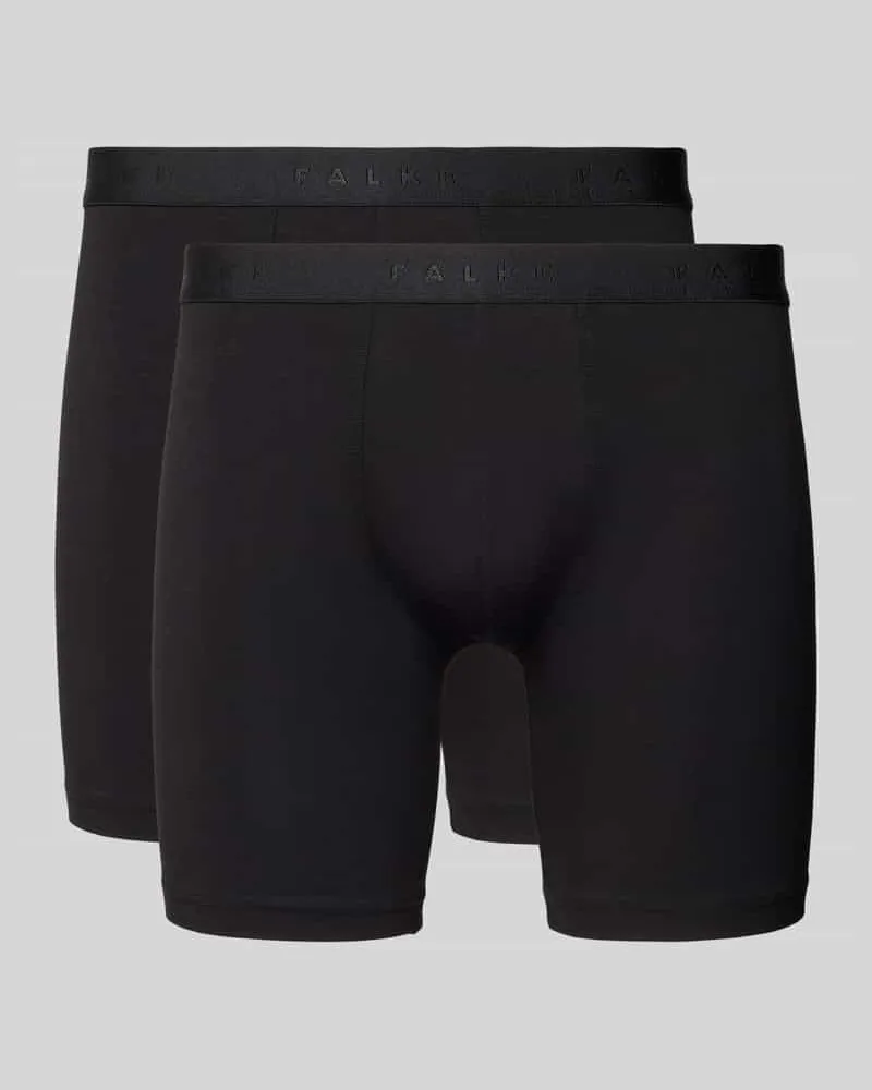 Falke Trunks im 2er-Pack mit elastischem Logo-Bund Black