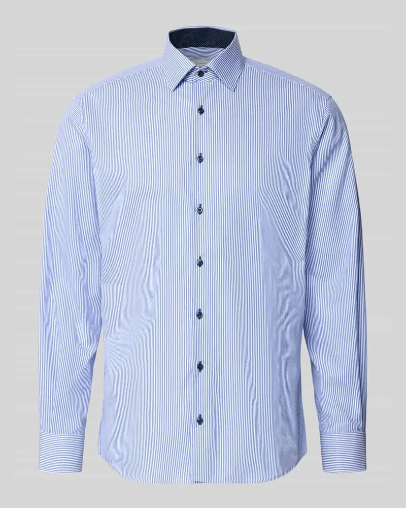 Eterna Regular Fit Businesshemd aus reiner Baumwolle Royal