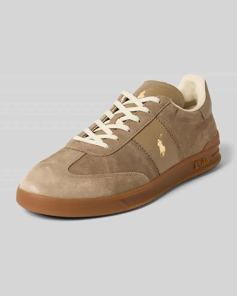 Ralph Lauren Ledersneaker mit Logo-Detail 