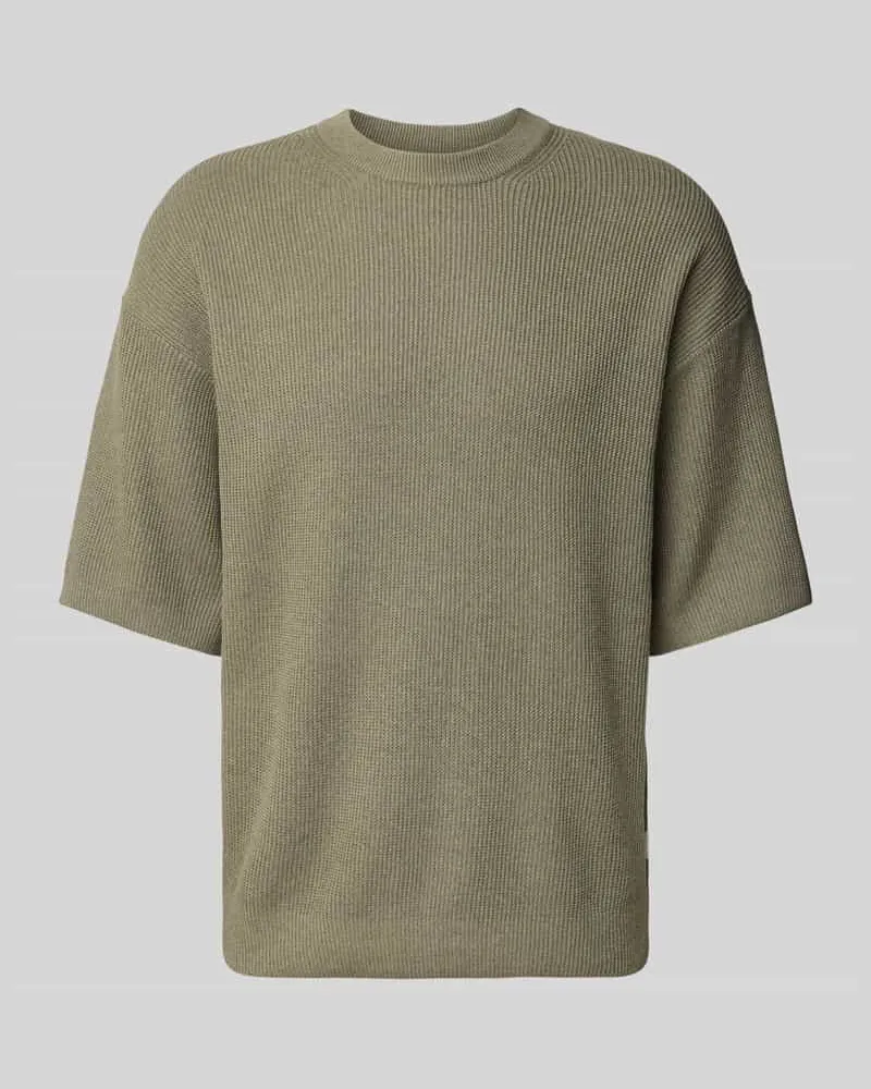 Jack & Jones Strickshirt mit Rundhalsausschnitt Modell 'KALEB Oliv