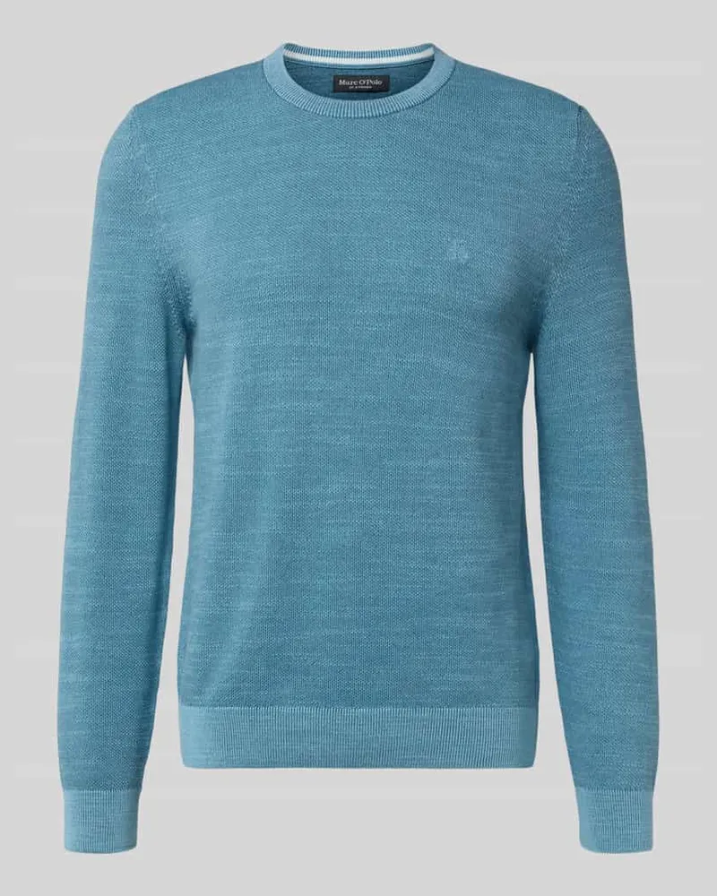 Marc O'Polo Regular Fit Strickpullover aus reiner Baumwolle Aqua
