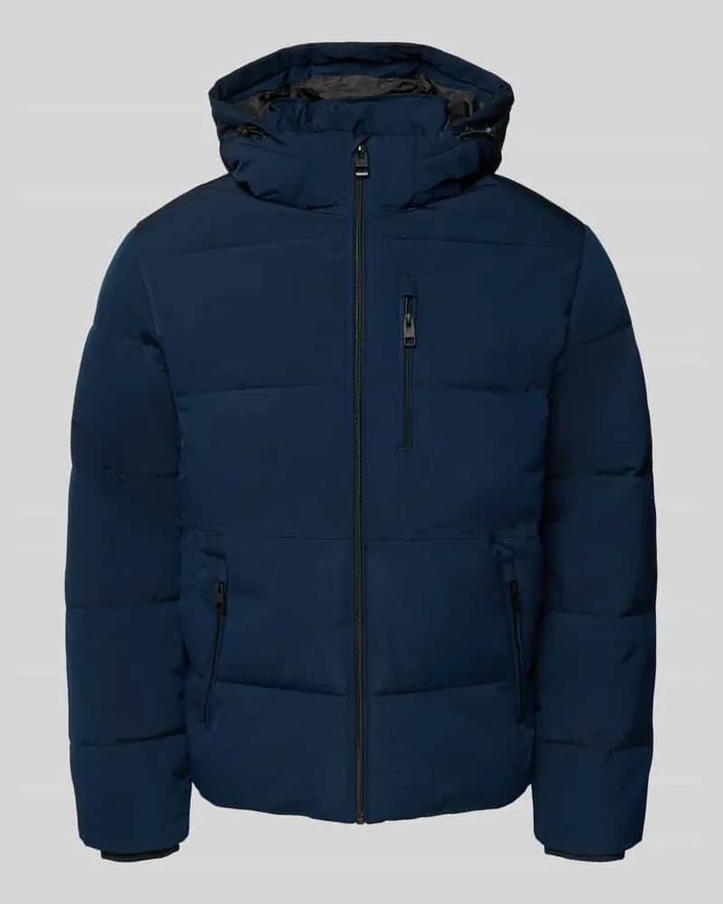 Jack & Jones Steppjacke mit Reißverschlusstaschen Modell 'OWEN Dunkelblau