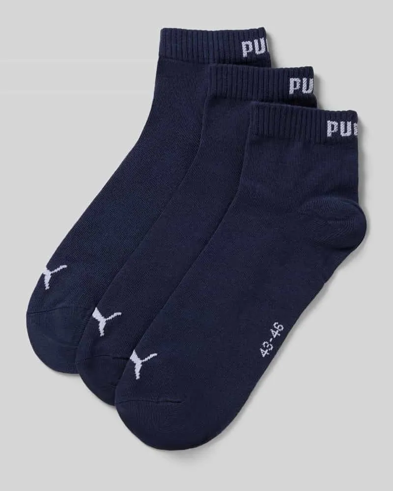 Puma Sneakersocken mit Logo im 3er-Pack Marine