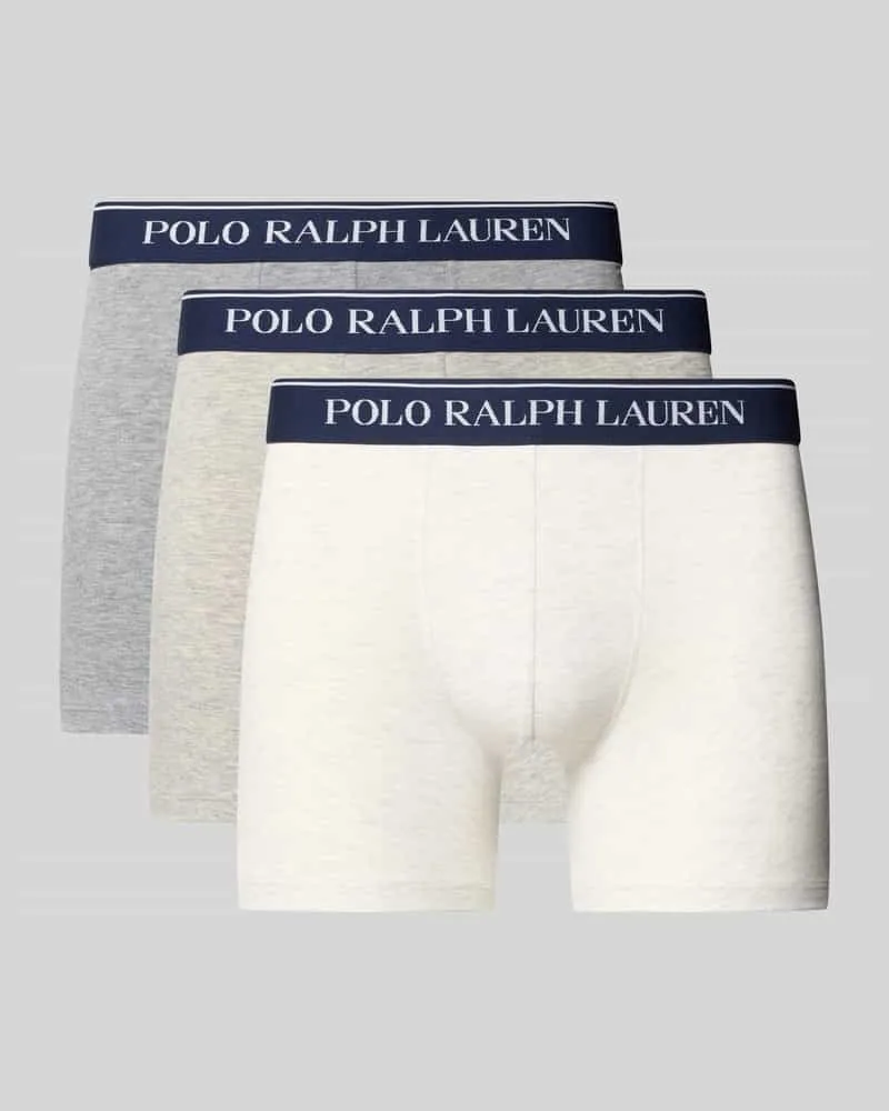Ralph Lauren Trunks aus Baumwoll-Mix im 3er-Pack Mittelgrau