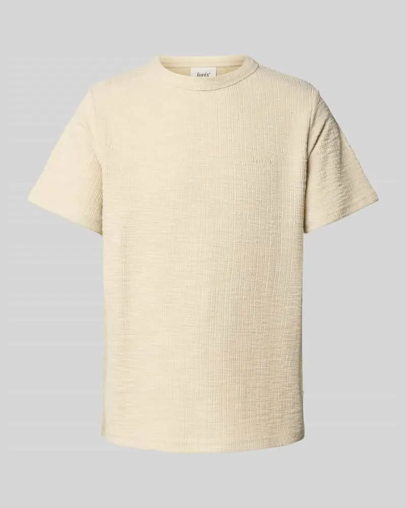 forét T-Shirt mit geripptem Rundhalsausschnitt Modell 'WILLOW 