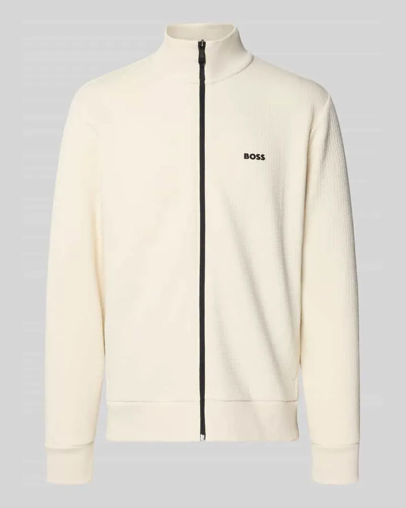 HUGO BOSS Regular Fit Sweatjacke mit Baumwoll-Anteil Modell 'SW_LEAGUE SKAZ 