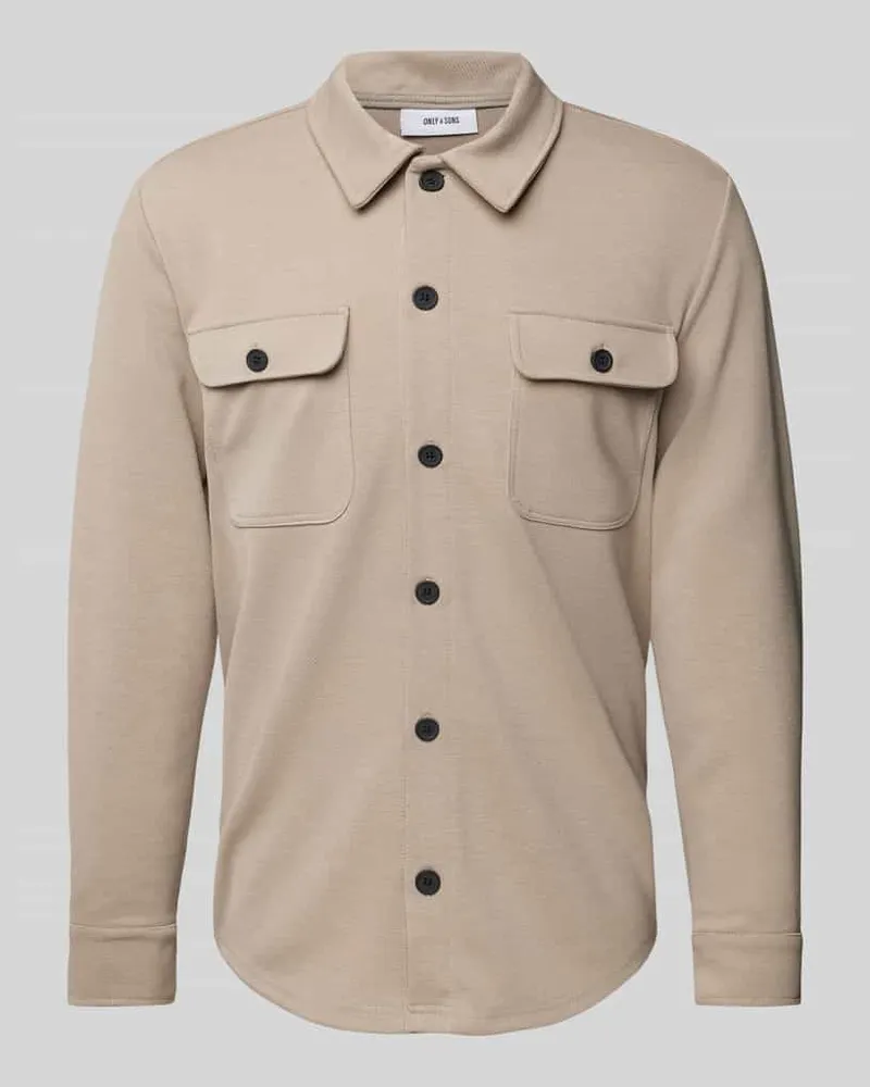 Only & Sons Freizeithemd mit Knopfleiste Modell 'NEWKODYL 