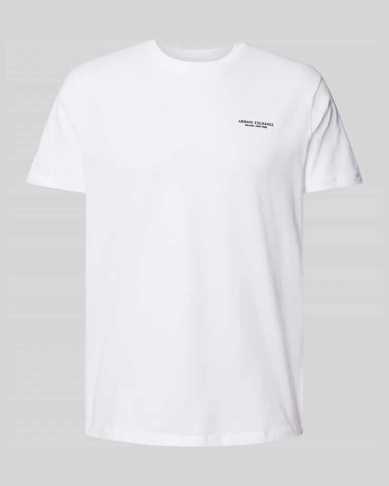 Armani Exchange T-Shirt mit Rundhalsausschnitt 