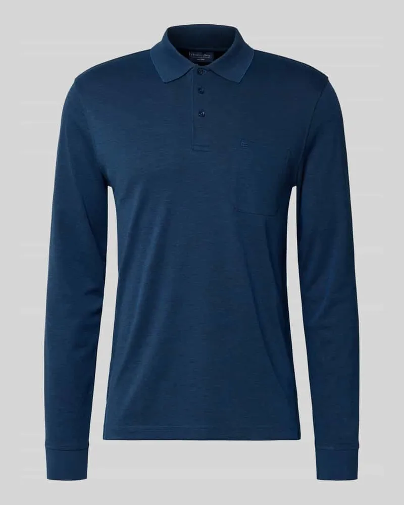 Christian Berg Regular Fit Poloshirt im langärmeligen Design 