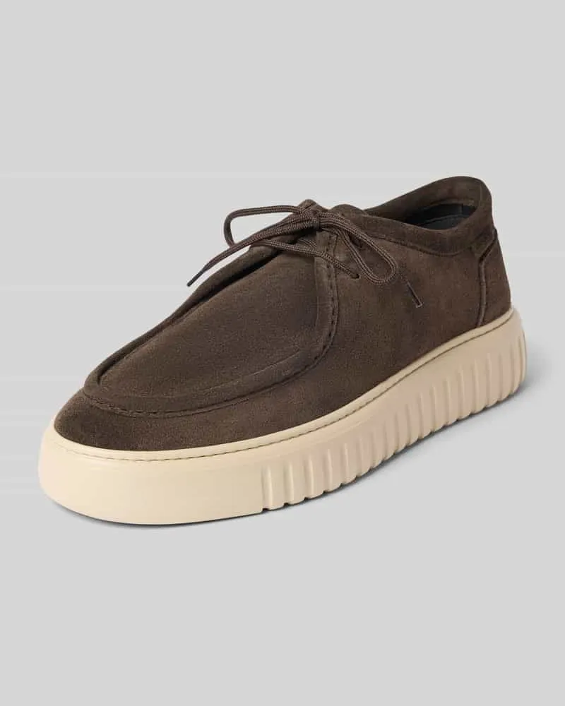 Antony Morato Sneaker aus echtem Leder Modell 'Austin Dunkelbraun