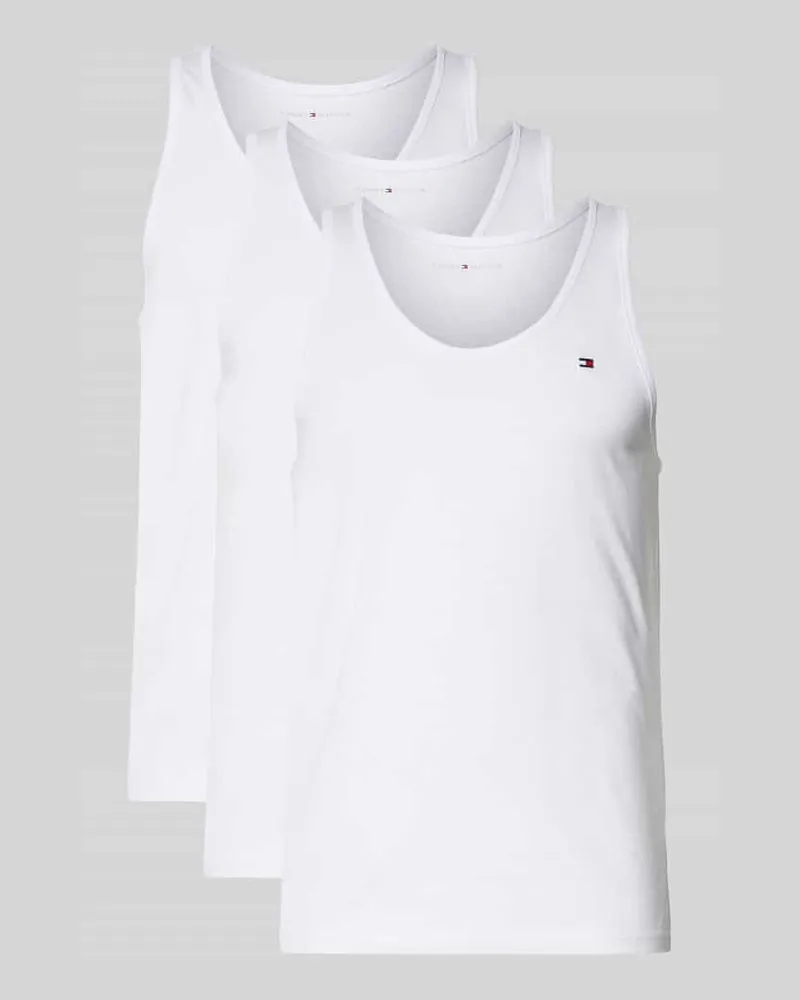 Tommy Hilfiger Tank Top aus reiner Baumwolle im 3er-Pack Weiss